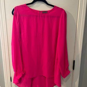Vince Camuto Cold Shoulder Pink Blouse sz M